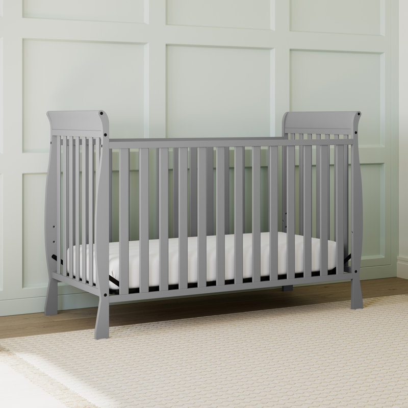Maxwell 3-in-1 Convertible Crib, Pebble Gray