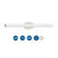 Delphine Single Frosted Dimmable LED Bath Bar-32041583