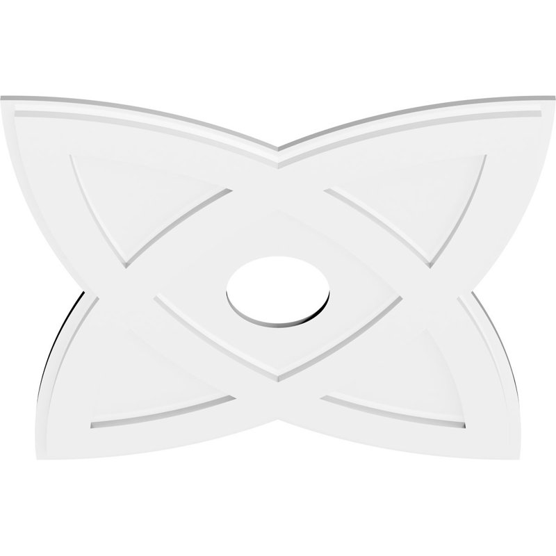 Médaillon de plafond contemporain en PVC 32 po x P 5 po x P 12 3/4 po x P 1 po Westin, H 1 po x l 30 po x P 30 po