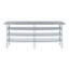 14 po X 84 po Table en acier inoxydable avec trois tablettes inférieures-117042514
