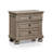 Ikko 3-Drawer Wood Nightstand with USB Charging
