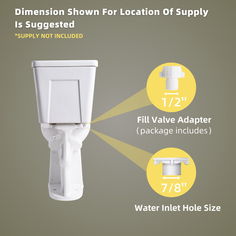Très grande toilette Los Flexi de 21 po avec cuve allongée, idéale pour les personnes âgées et les grands utilisateurs, chasse d'eau 1,28 gallon par chasse d'eau
