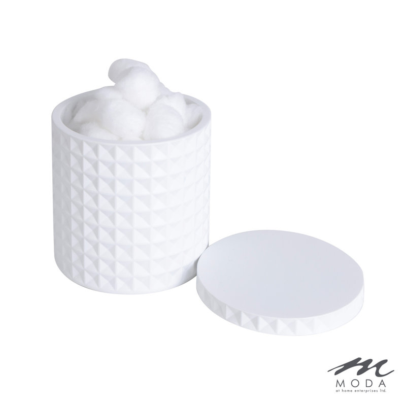 BRAEMAR COTON EN RÉSINE BLEU MARINE, Blanc