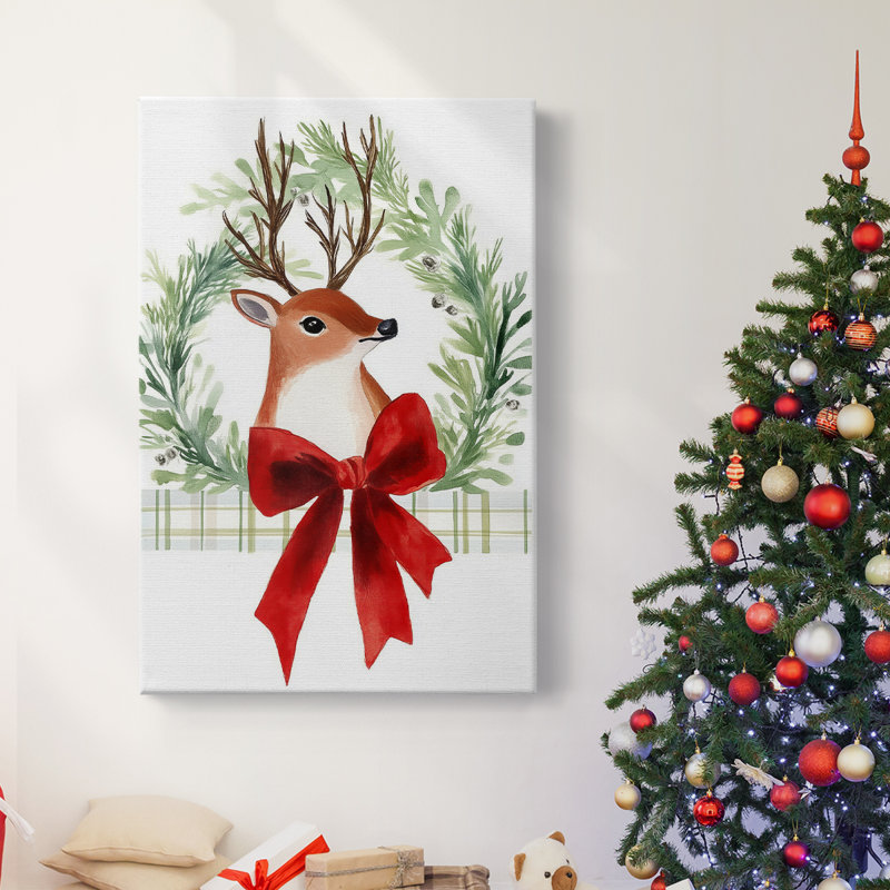 Art des Fêtes de Noël - Toile tendue avec châssis XC, H 48 po x l 32 po