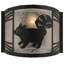 Raccoon On The Loose 1 - Light Flush Mounted Sconce