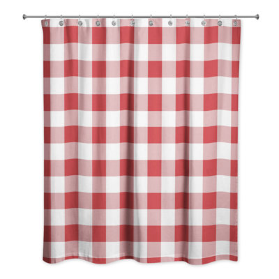 Hanka Plaid Shower Curtain