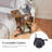 C-Shaped Side End Table With Wheels-642658691-642658689