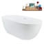 Baignoire autoportante 61 "avec drain 61" Streamline-101310193
