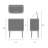 Brabantia Bo Touch Top Multi-Compartment Recycling Trash Can 3 x 3 Gallon (9 Gallon Capacity)-71418693