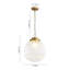 Luminaire suspendu sphère en verre 1 lumière