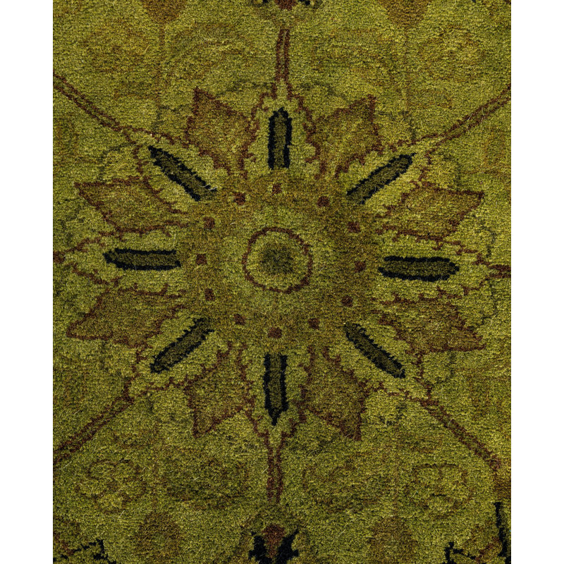 Overdyed One-of-a-Kind 9' 1" X 9' 1" Hand Knotted Area Rug