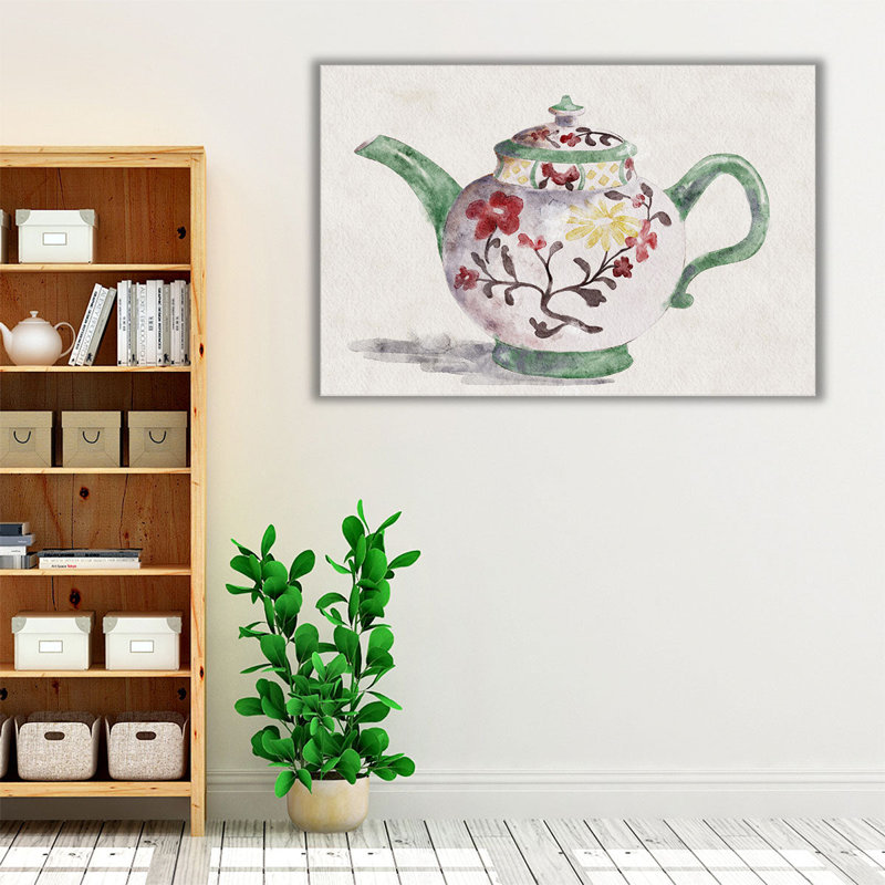 «Little Teapot II», reproduction d'art sur toile, H 16 po x l 24 po