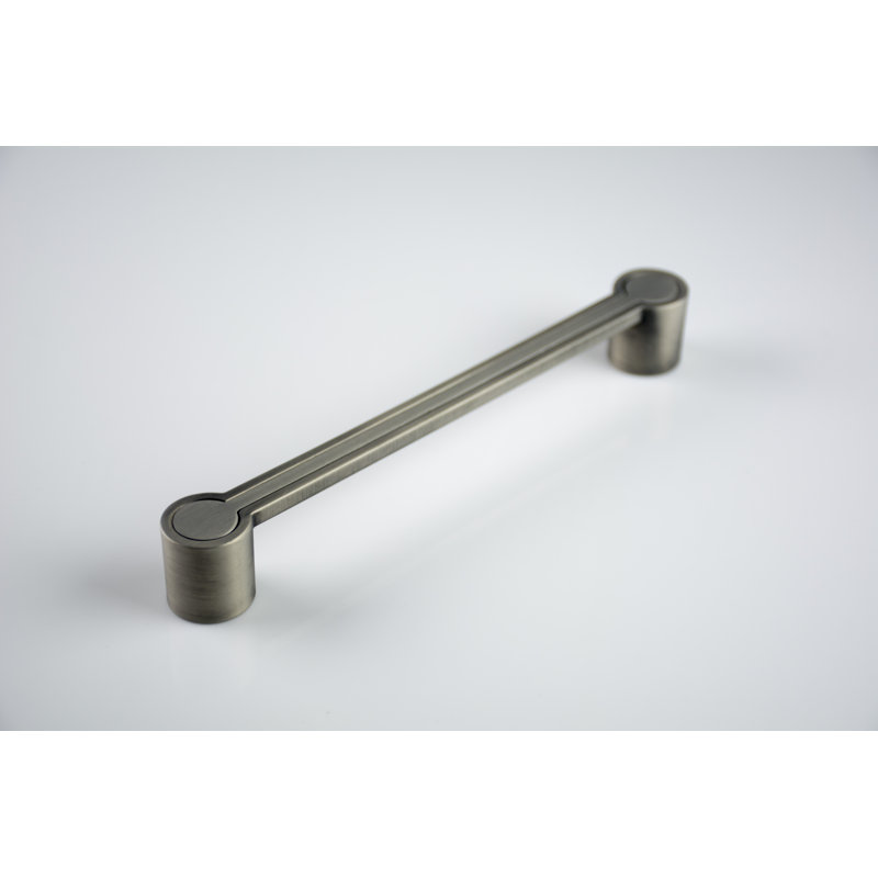 Poignée barre 6 1/4" au centre Olivia, Nickel antique