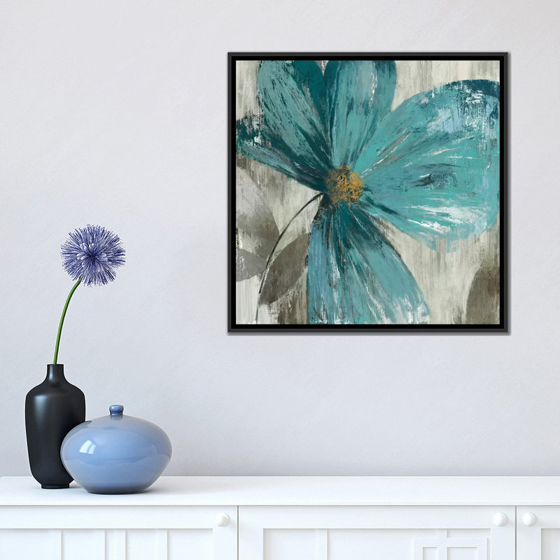 « gisel ii », impression sur toile, H 18 po x l 18 po x P 1,5 po, Toile avec cadre noir, Pas de tapis