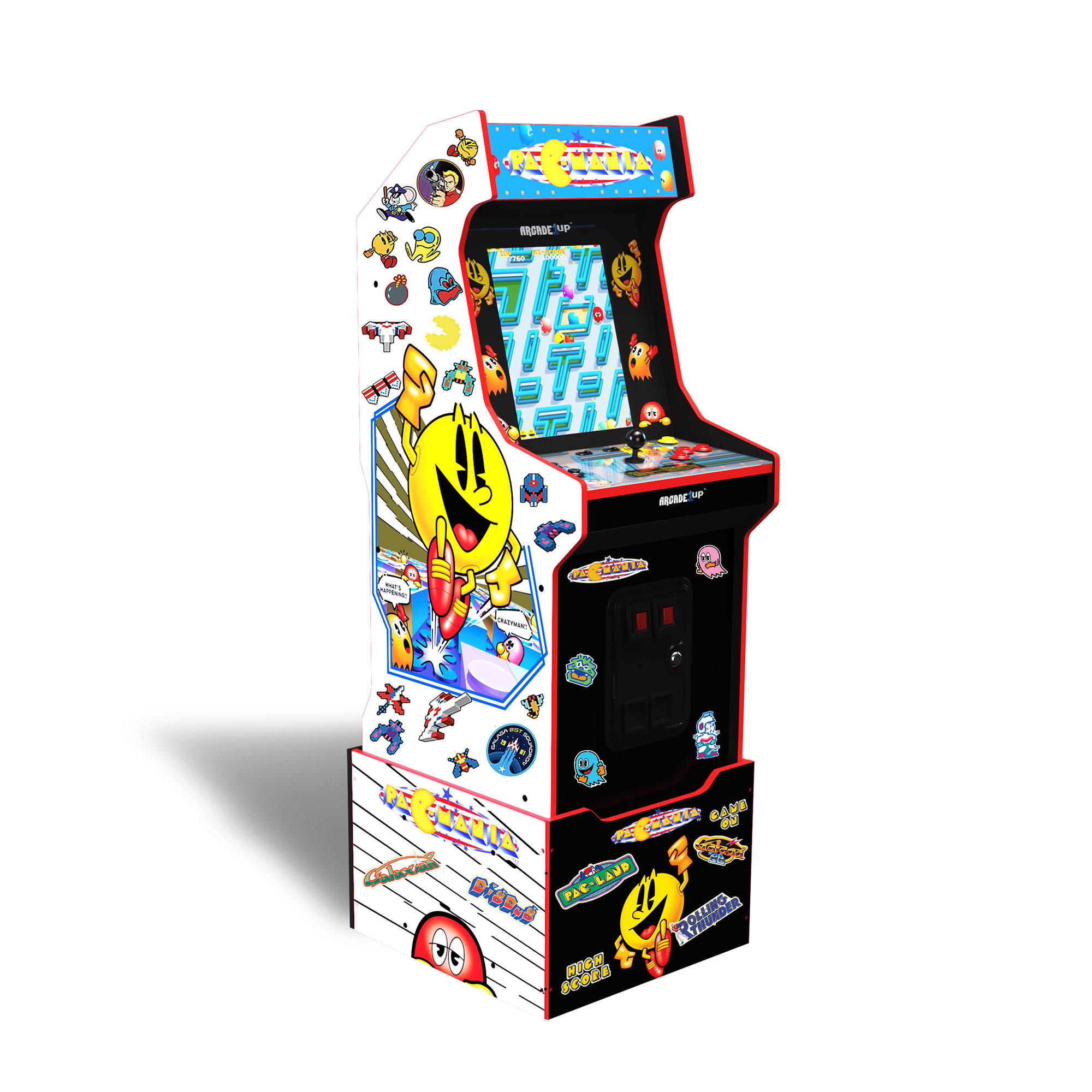 Arcade1Up - PacMan Customizable Arcade Featuring Pac-Mania (Includes 14  Games & 100 Bonus Stickers)