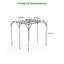 Treillis de jardin extérieur carré pour plantes grimpantes, 79 x 79 po, acier galvanisé durable pour raisin, concombre et roses