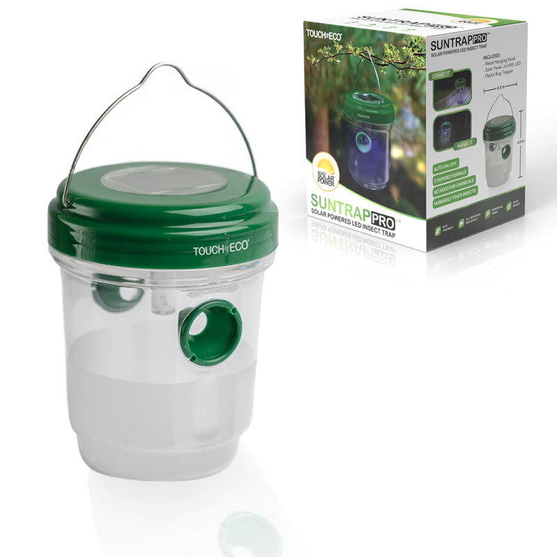Solar Powered Integrated LED Outdoor Insect Trapper Lantern