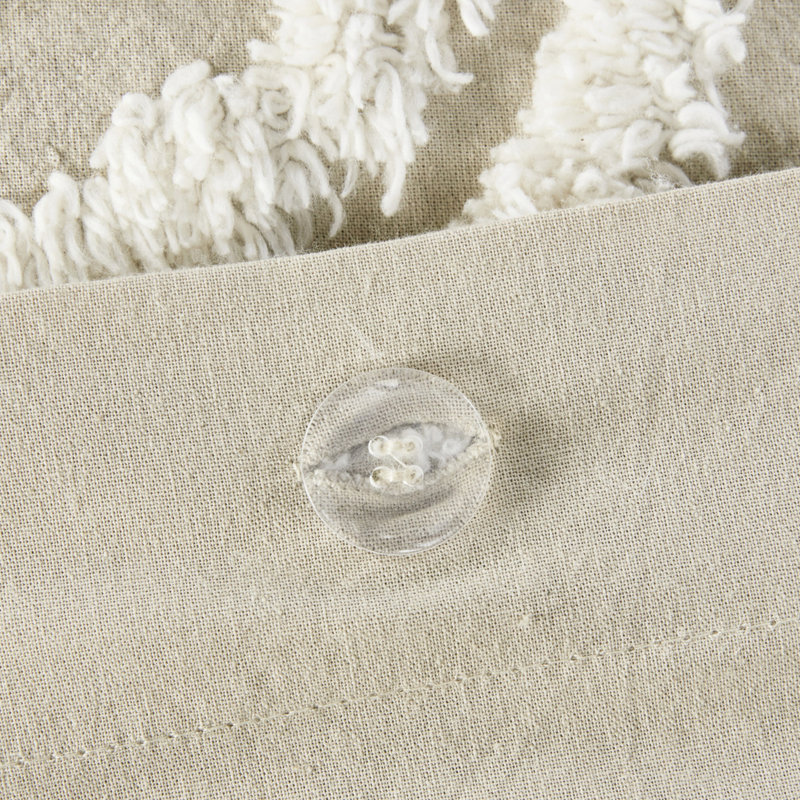 Ensemble de housse de couette très grand / très grand taupe 3. 100% coton pour plus de confort. Chenille médaillon. 2 taies décoratives assorties. . Collection de literie lavable 3 pièces - Taupe Serene Rest. Design fascinant.