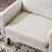 Blannie Mid Century Modern Accent Chair, Comfy Arm Chairs With Wooden Legs, Reading Chair For Living Room, Bedroom-Ivory-1116390366