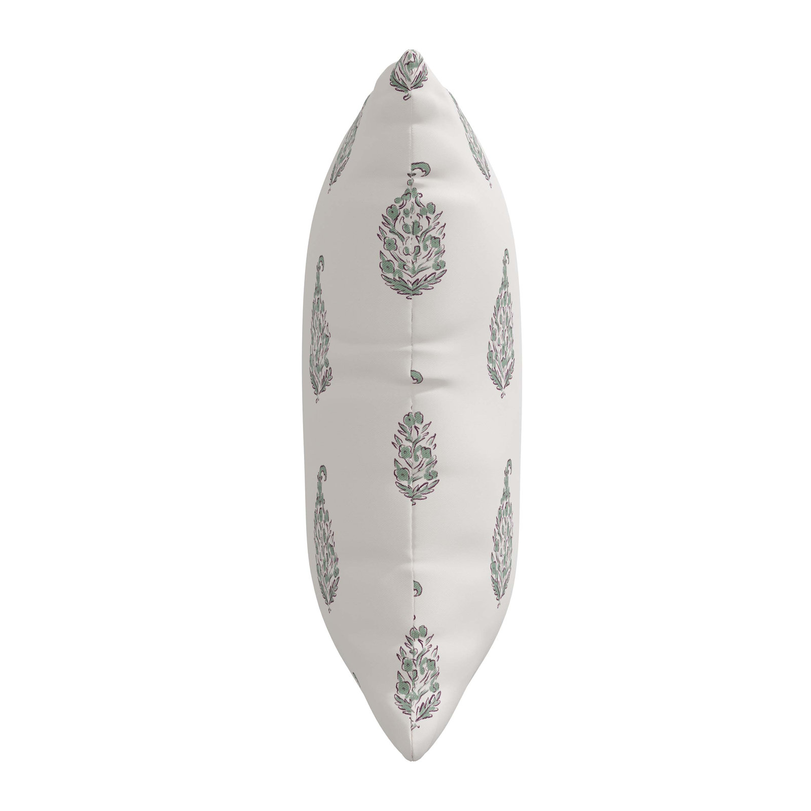 Imogen Floral Cotton Throw Pillow, Feathers, 22" x 22"