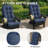 Outdoor HDPE Adirondack Chair Set With Removable Cushions and Cup Holder-1707802615-1707802571