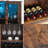 Floor Wine Bottle & Glass Rack-838607914