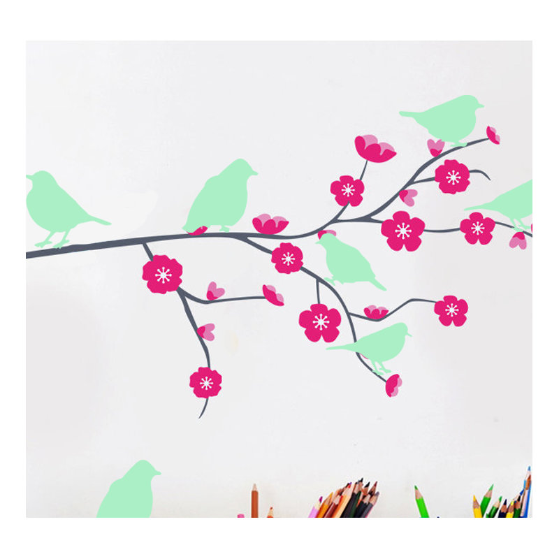 Bird Glow in Dark Wall Sticker Set