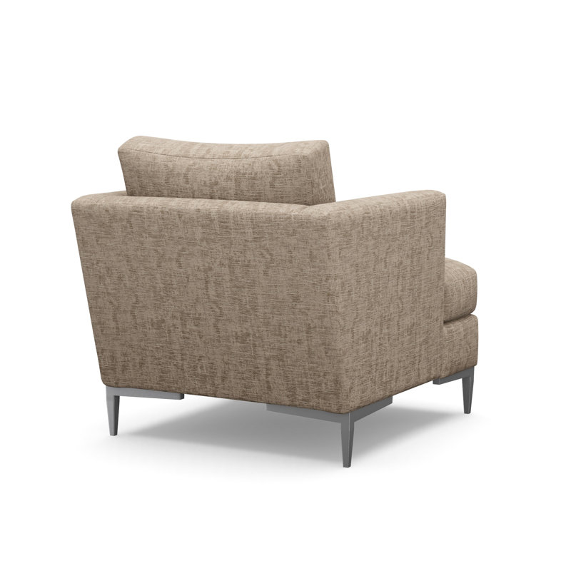 Aiden Accent Chair, Churchill Driftwood (Performance fabric) 6137-92, Antique Bronze