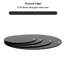 Plateau de table en verre trempé 36 pouces - noir, 1/4 po d'épaisseur, chaleur, polyvalent pour les zones d'étude à domicile Plateau rond rond de 36 po, bord d'usure, réglages multiples