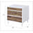 White And Weathered Oak Finish Accent Table
