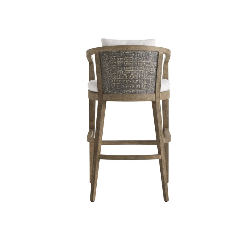 Sobek Textured Back Outdoor Stool, 30.5"