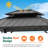 Horizon 12' x 12' Hard Top Gazebo With Solar Self Powered LED Lights, Mosquito Netting and Canopy Hook