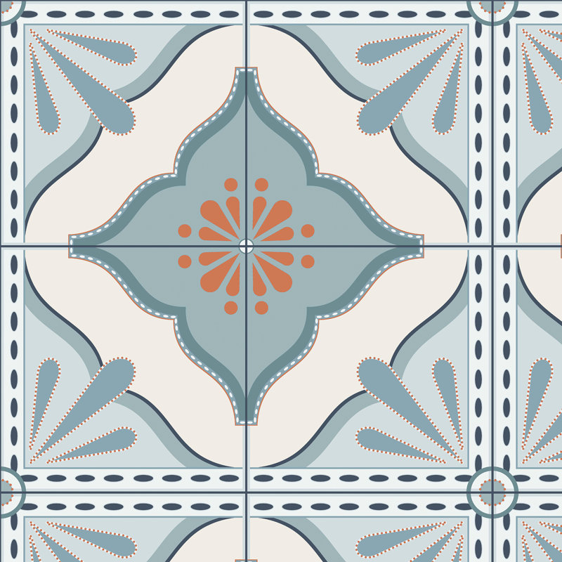 Papier peint adhésif grand format Transform, Bleu