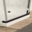 Porte de douche pivotante 34,75 po x 34,75 po x 72 po - Enceinte en verre trempé noir mat pour salle de bain confortable-124961270