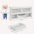 Cube Storage Organizer 5 Cubby Kids Bookcase With Drawer