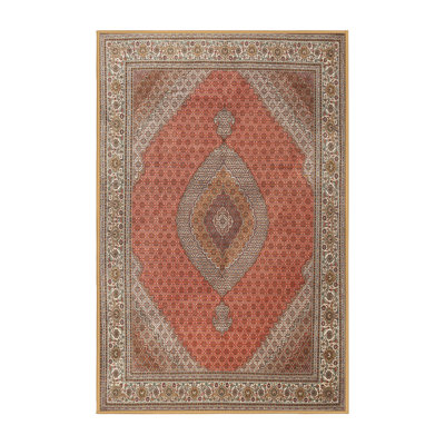 Tapis orange/gris traditionnel Crear