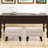 15.75" Wide Rectangle Storage Ottoman Stool with Flip-Top Lid, Entryway Ottoman Chairs,Footstools-93311661