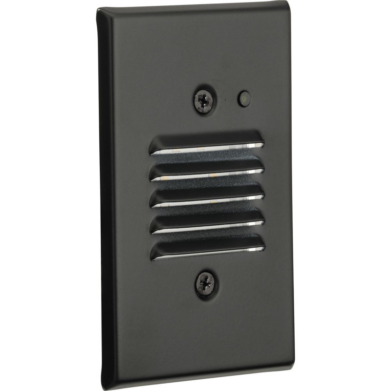 Integrated LED Metal Step Light, Black