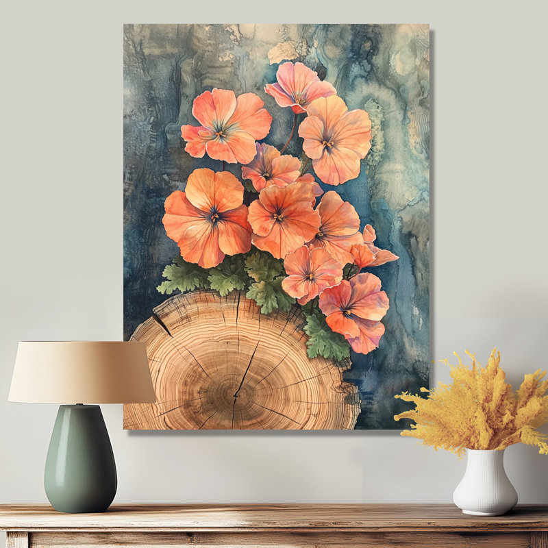 Graeham - impressions murales florales, H 40 po x l 30 po, Toile tendue, Ne s’applique pas