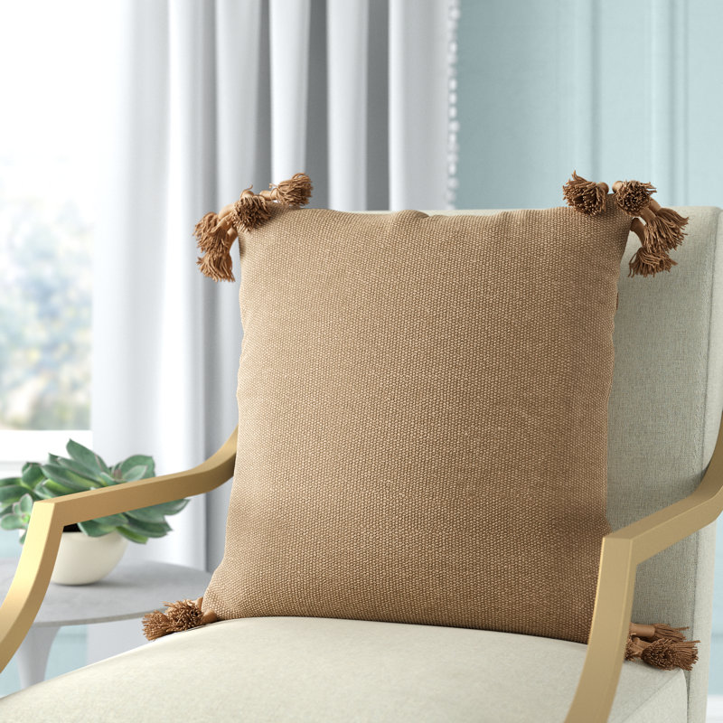 Almerton Pillow Cover, Pillow Cover Only - No Insert, Tan