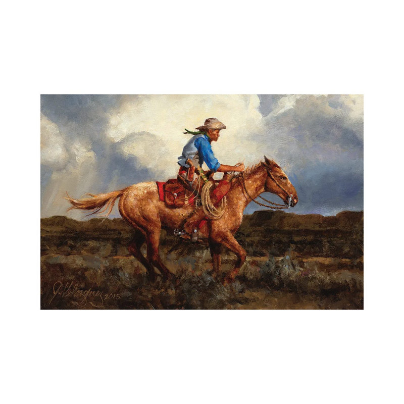 Racing The Storm by Joe Velazquez - Wrapped Canvas Painting, 101.6 cm H x 66.04 cm W x 1.91 cm D