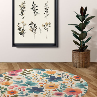 Tapis tressé Spring Blossom Dance