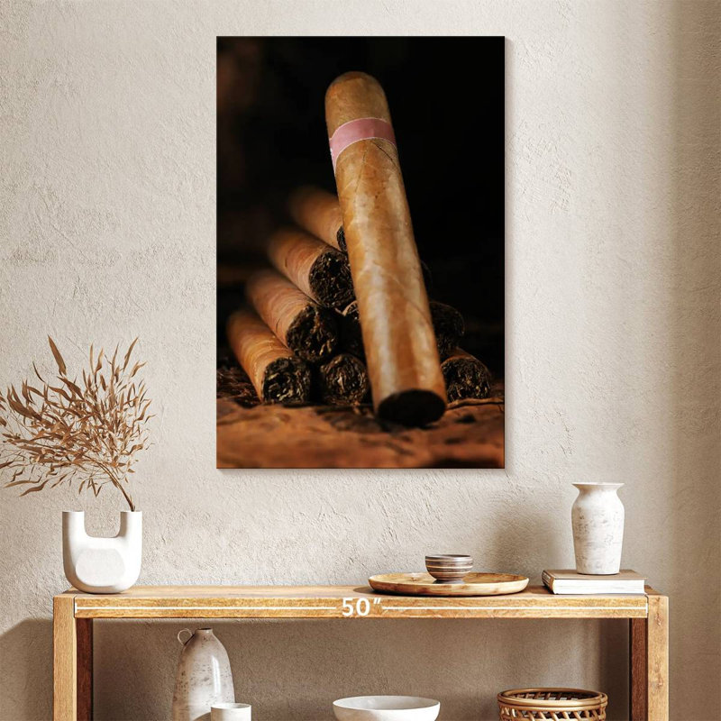 Senne Stacked Cuban Cigars, 39" H x 26" W