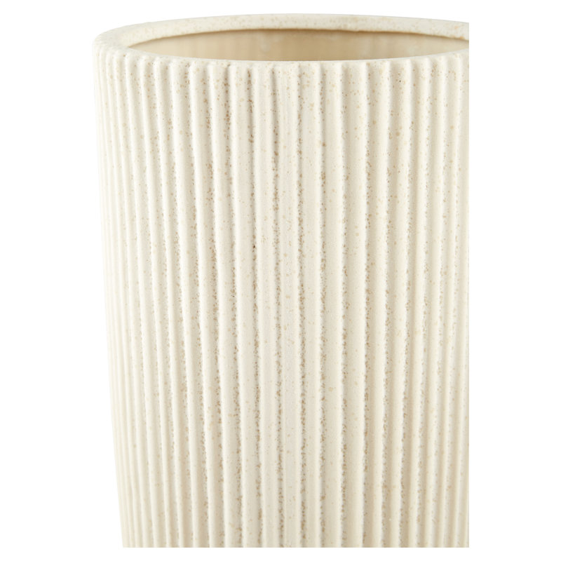 Harmonica Ceramic / Porcelain Table Vase, 14.5" H x 7.25" W x 7.25" D 
