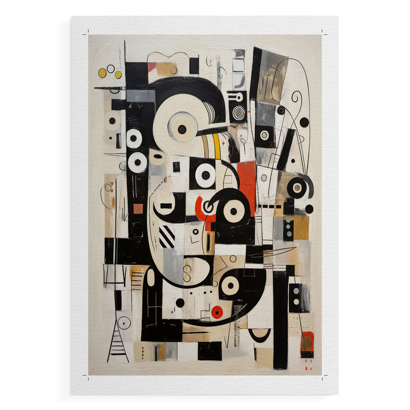 ABSTRACT Series CECLXV III - Impression sur toile seulement - NON CADRE, H 18 po x l 12 po