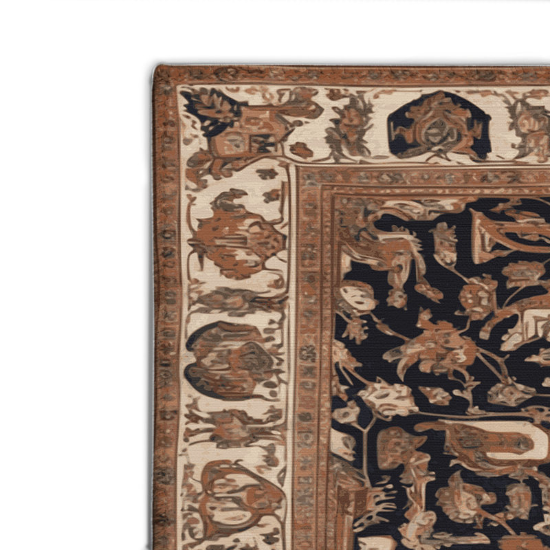 Tapis d'intérieur et d'extérieur brun Persian, Rectangulaire 2 pi x 3 pi