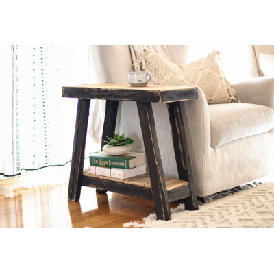 Altamease Solid Wood End Table
