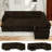 110" Modular Chenille Sofa With Usb Charging Ports, Sectional U-Shaped Sofa With Pull-Out Bed, Sleeper Couch With Storage Chaise For Living Room-928420314
