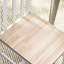 4 chaises de salle à manger, dossier à lattes blanches - pin, capacité de poids de 264 lb, polyvalente pour de multiples occasions, assise peu encombrante en bois de pin sans accoudoirs, espace de vie idéal