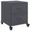 Anadalay 36 cm W Steel Bedside Table-905989313